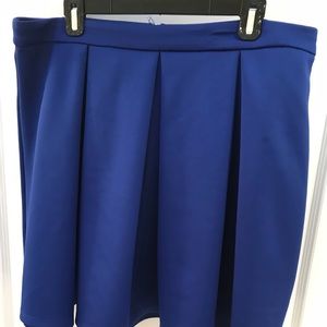 Navy Blue Skater Skirt